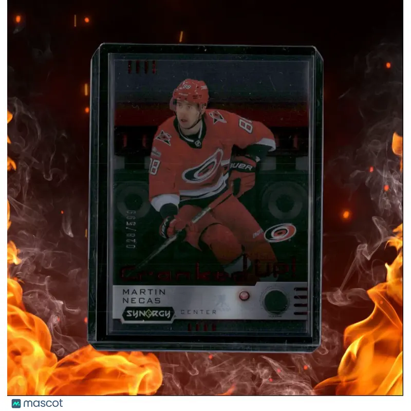 2023-24 Upper Deck Synergy Martin Necas Cranked Up! Red 028/599 #CR-MN