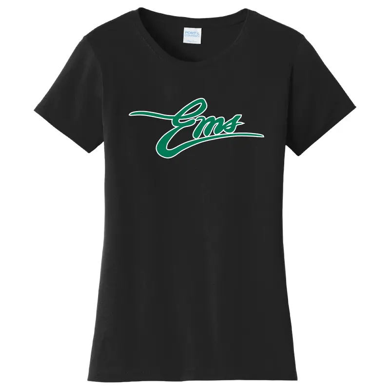 Eugene Emeralds Women's Black Vintage Ems T-Shirt