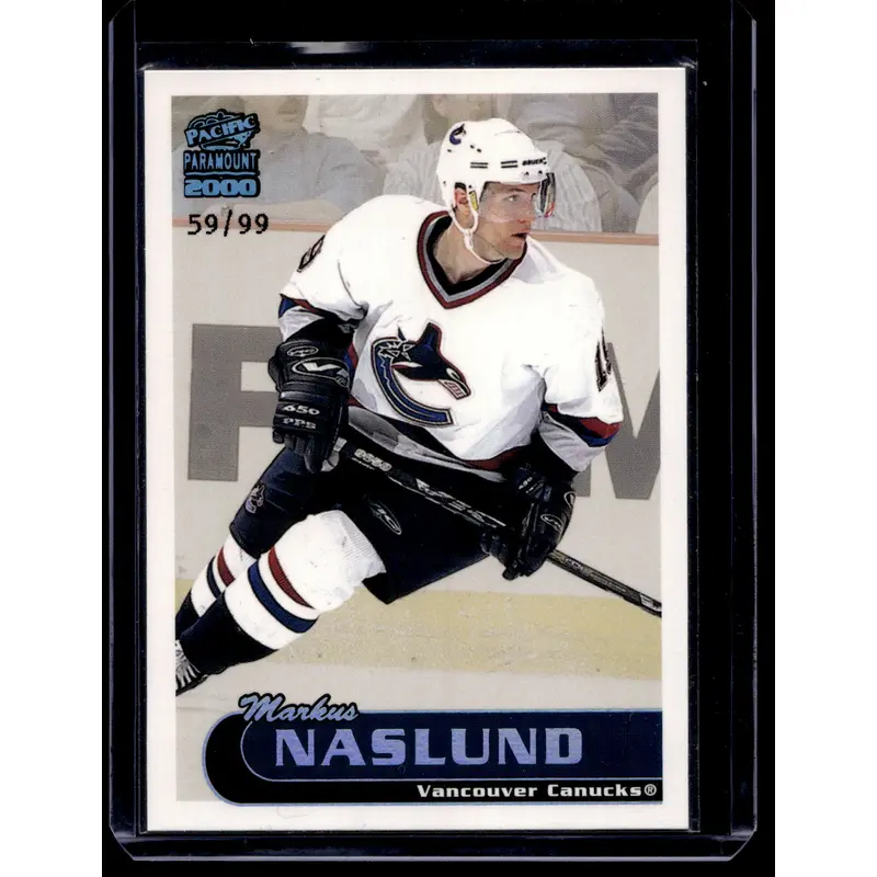 1999-00 Pacific Paramount - Holographic Green - Markus Naslund #238 /99