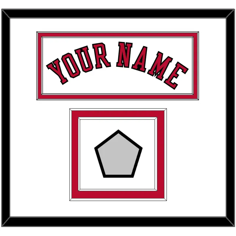 Chicago Name & 6X Champions Patch - Home White (1986-2017) - Double Mat 1