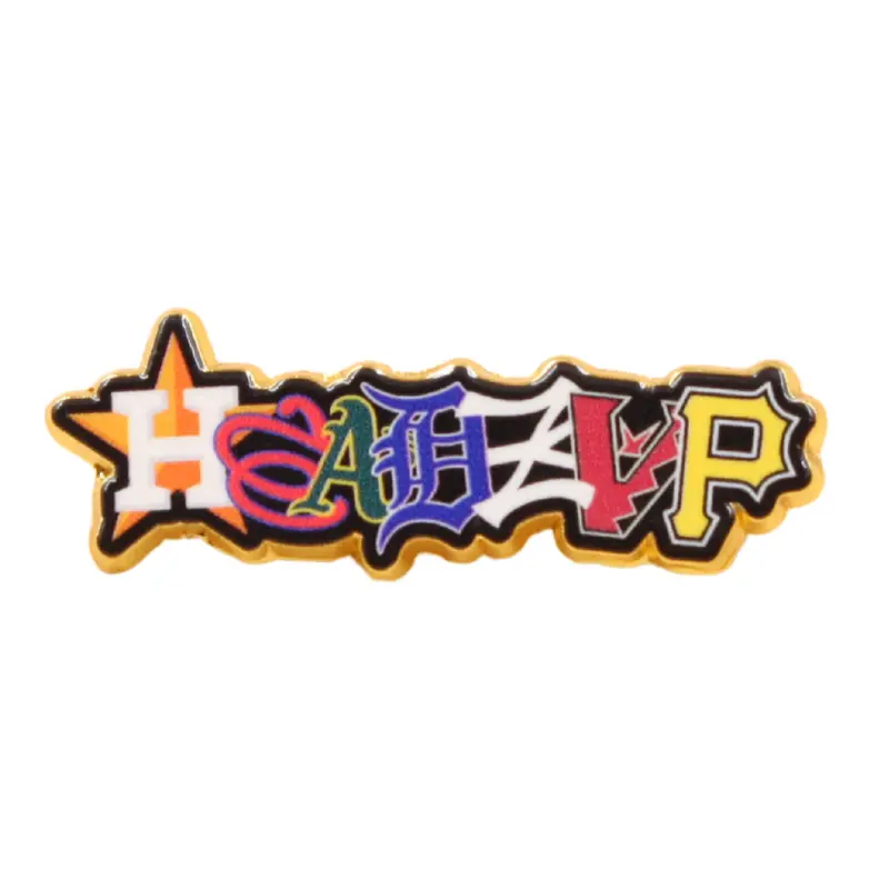 Headz Up - Cap Pin - "LETTERS" Logo - Multicolor