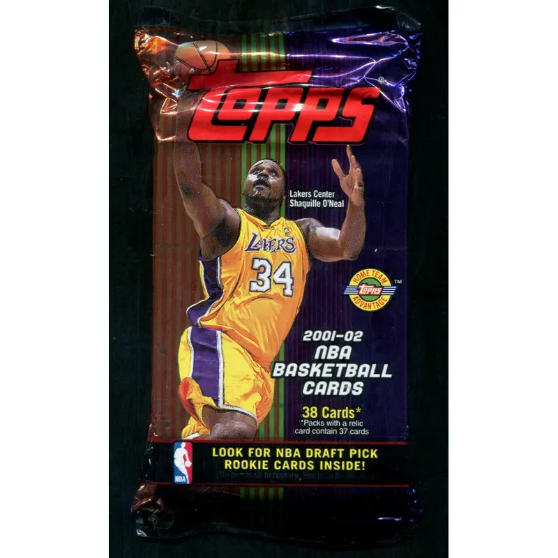 2001/02 Topps Basketball Unopened Jumbo Pack (HTA) (38)