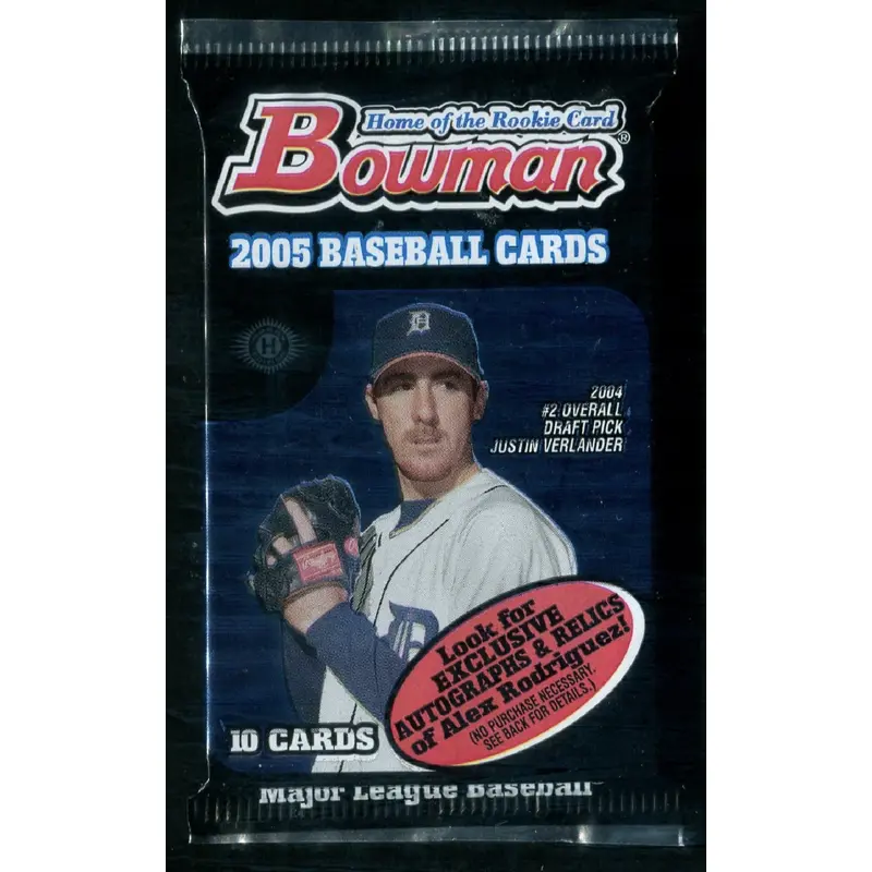 2005 Bowman Baseball Unopened Pack (Hobby) (10)