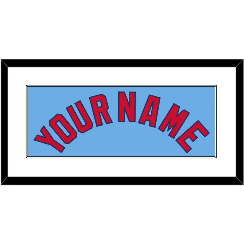 St. Louis Name - Alternate Road Powder Blue - Single Mat 1