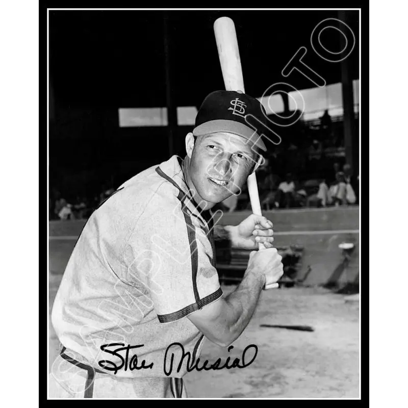 Stan Musial 8X10 Photo - Autographed St. Louis Cardinals - 578