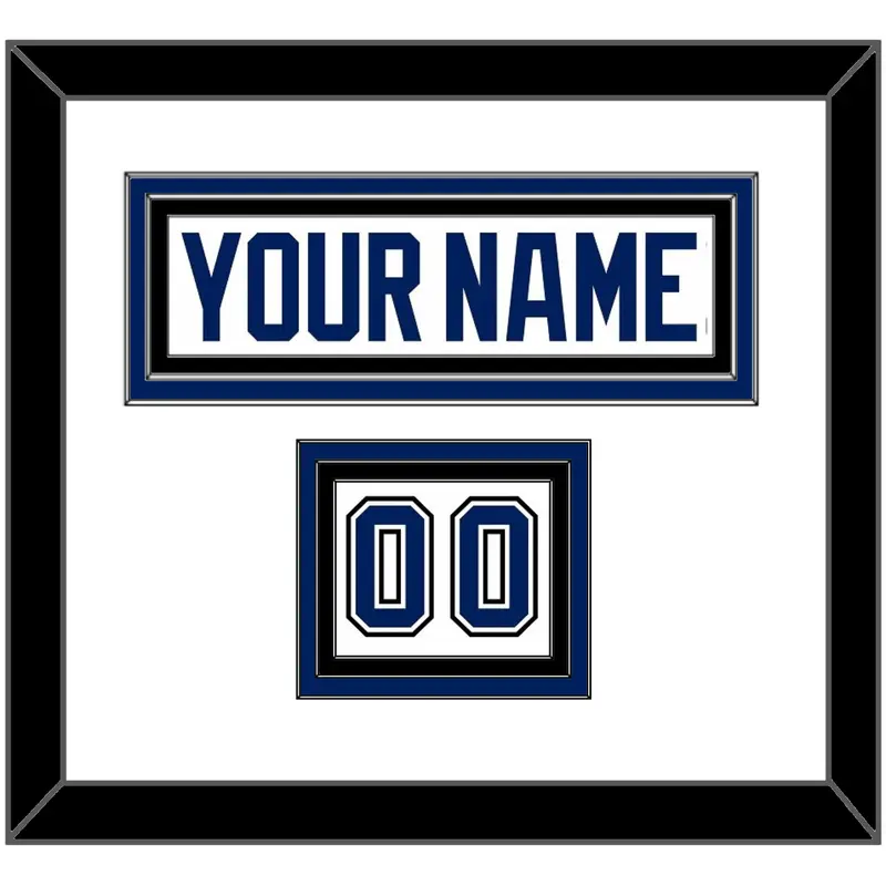 Tampa Bay Nameplate & Number (Shoulder) - Road White - Triple Mat 1