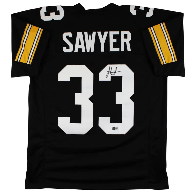 Jack Sawyer Authentic Signed Black Throwback Pro Style Jersey BAS Witnessed