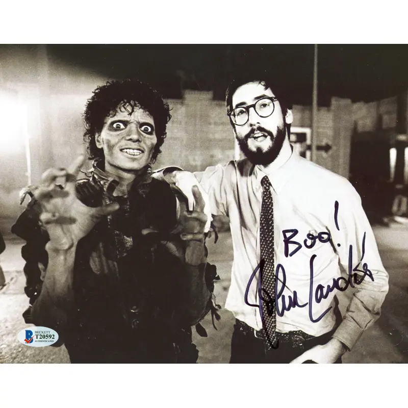 John Landis Thriller "Boo!" Authentic Signed 8x10 Photo Autographed BAS #T20592