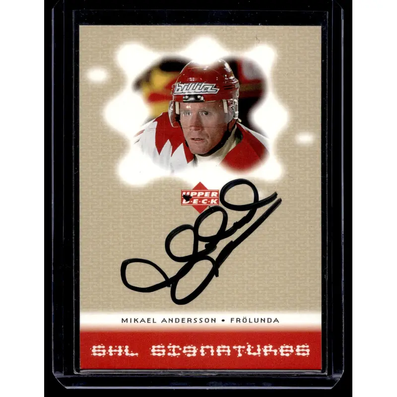 2000-01 SHL Signatures - Mikael Andersson #MA