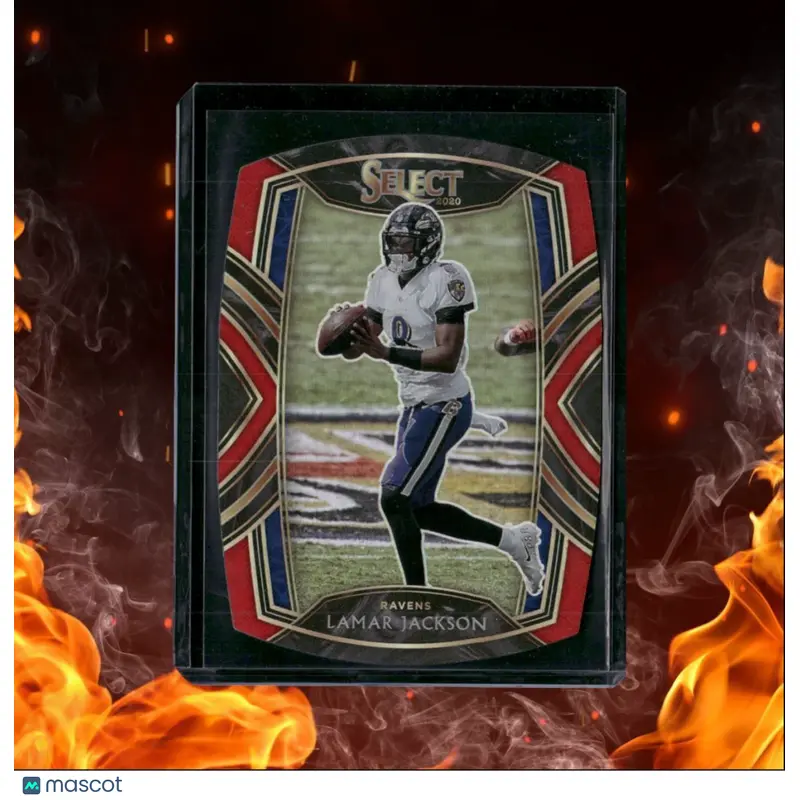 2020 Panini Select Lamar Jackson Club Level Red Die-Cut #203