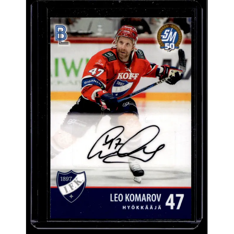 2024-25 Blueline HIFK Team Set Autograph - Leo Komarov #HIFK-AU-LK /10