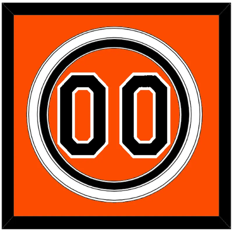 Baltimore Number - Alternate Orange - Triple Mat 2