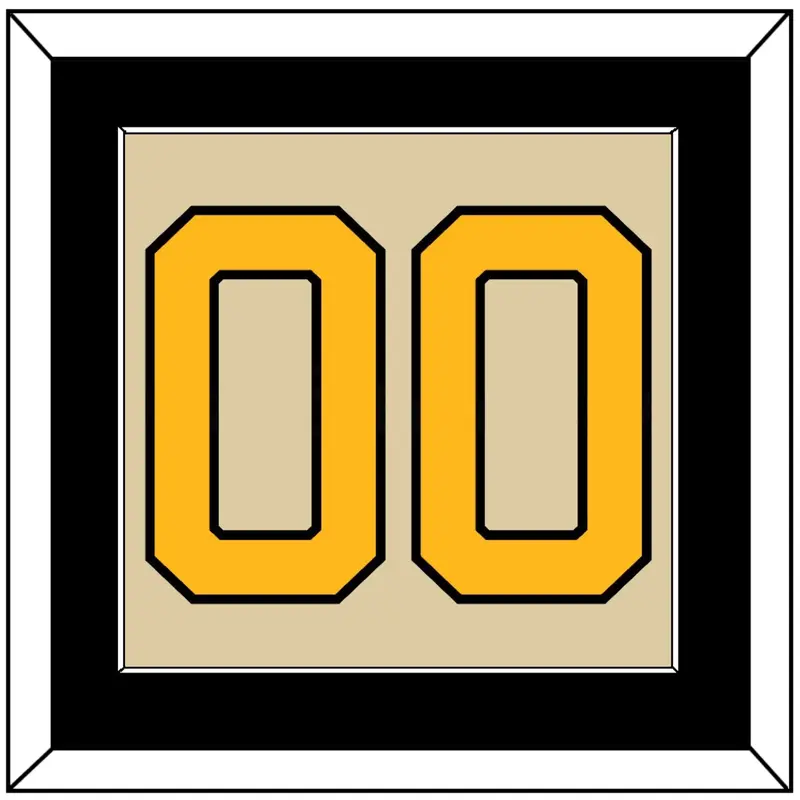 Pittsburgh Number (Back) - 2023 Winter Classic Tan - Single Mat 2