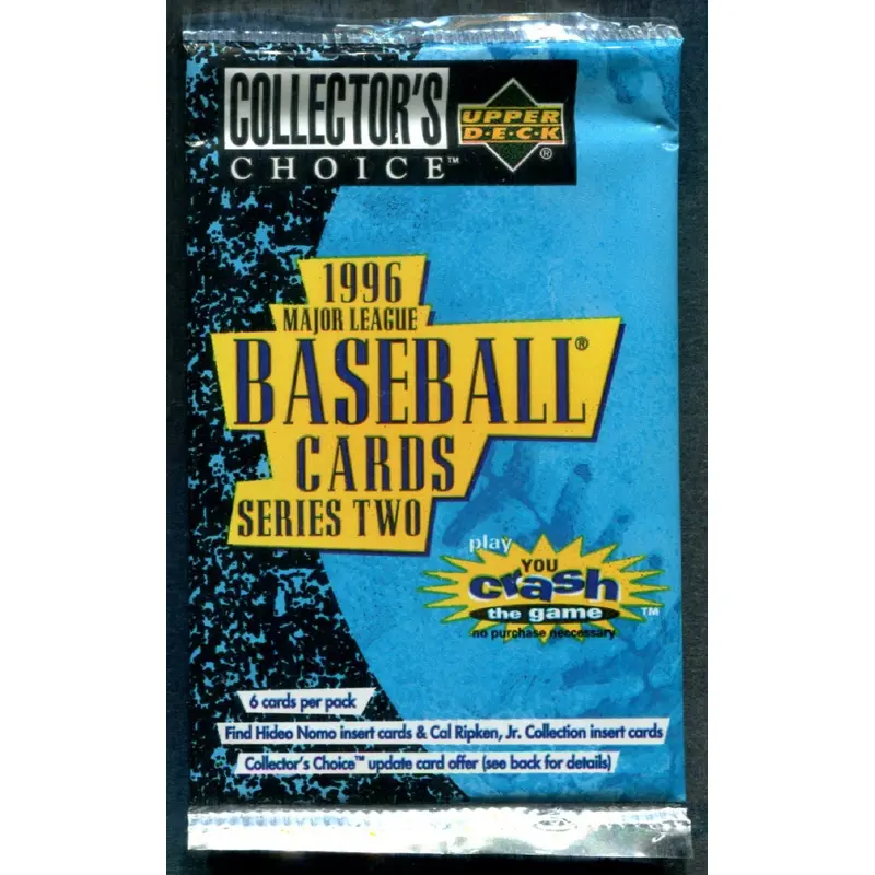 1996 Upper Deck Collector's Choice Baseball Unopened Series 2 Pack (Retail) (6)