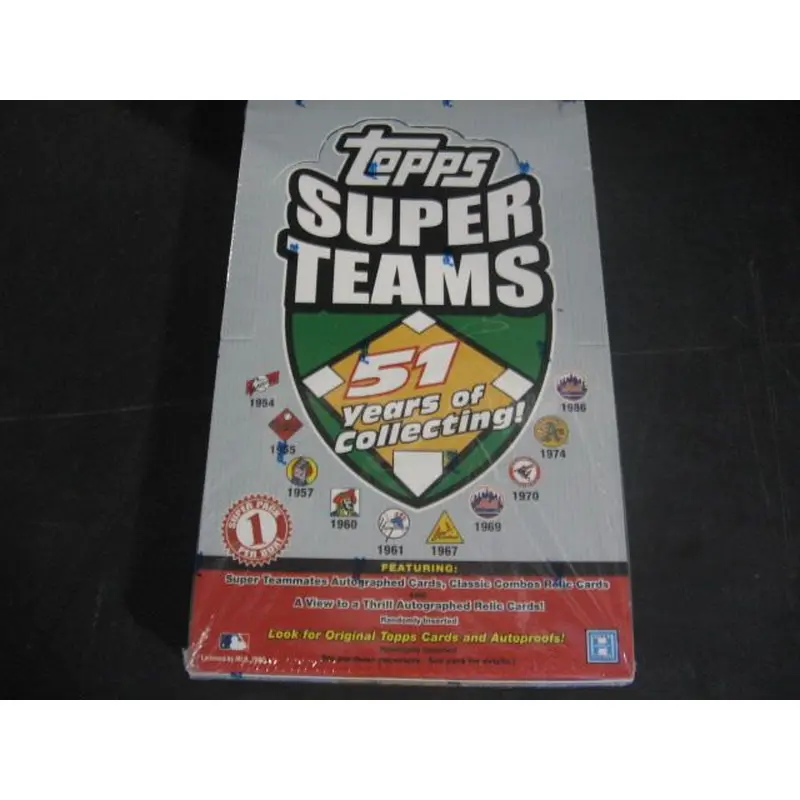 2002 Topps Super Teams Baseball Box (Hobby)