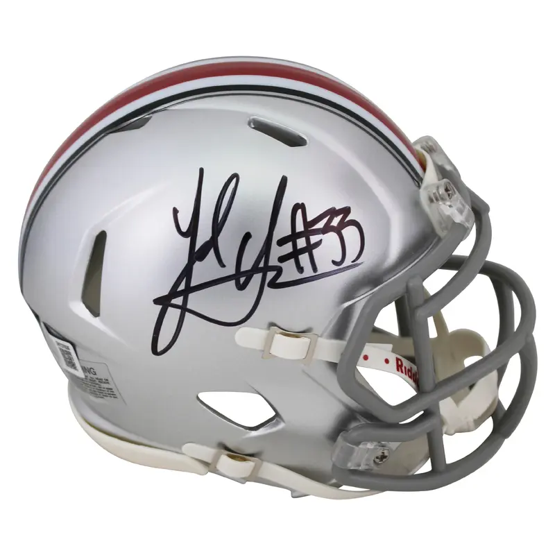 Ohio State Jack Sawyer Authentic Signed Speed Mini Helmet BAS Witnessed