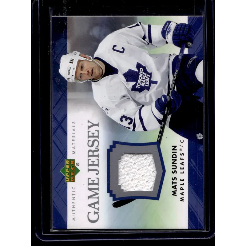 2007-08 Upper Deck - Game Jersey Series 1 - Mats Sundin #J-SU
