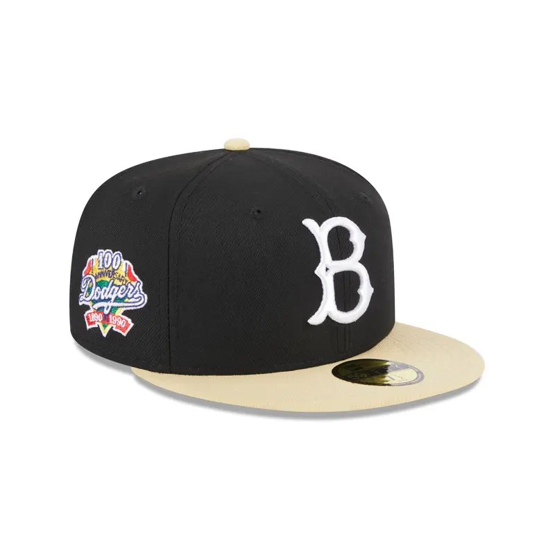 New Era - Brooklyn Dodgers Cooperstown 59Fifty Fitted - 100th Anniversary - Black