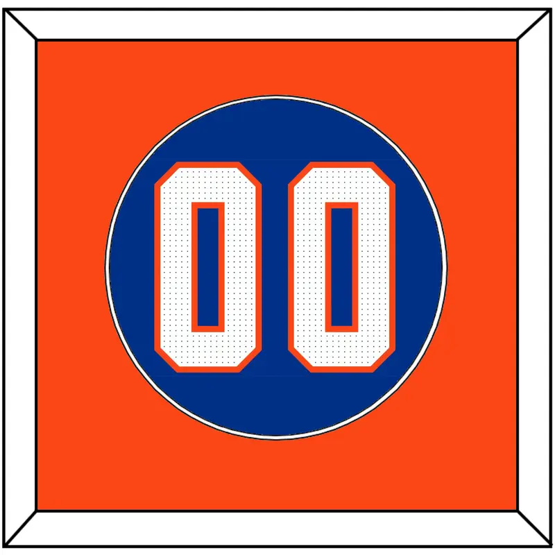 Florida Baseball Number - Road Blue - Single Mat 2