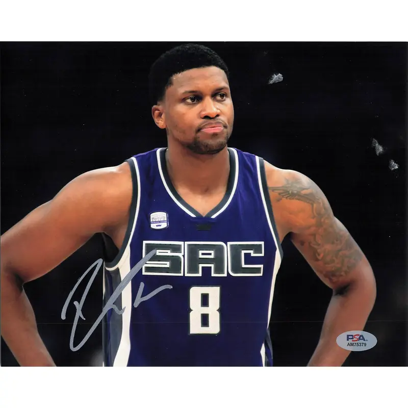 RUDY GAY signed 8x10 photo PSA/DNA Sacramento Kings Autographed