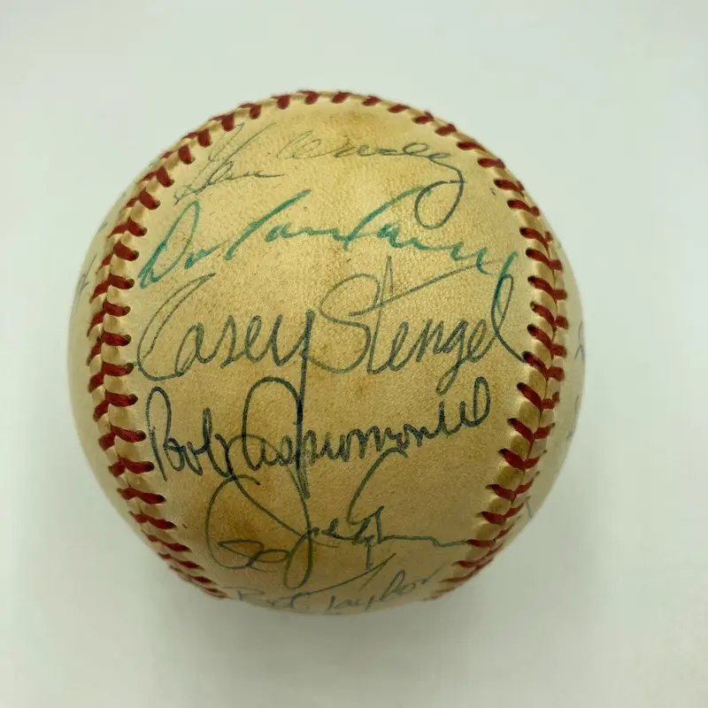 1962 New York Mets Inaugural Season Team Signed National League Baseball JSA COA