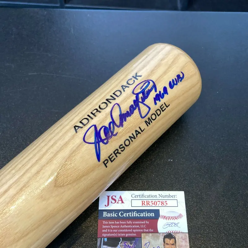 Joe Amalfitano Signed Adirondack Baseball Bat 1969 Chicago Cubs With JSA COA