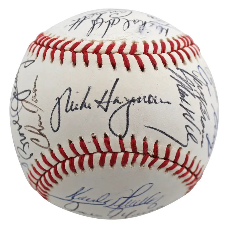 1991 Indians (26) Hargrove, Alomar, Swindell Signed Oal Baseball BAS #AC01900