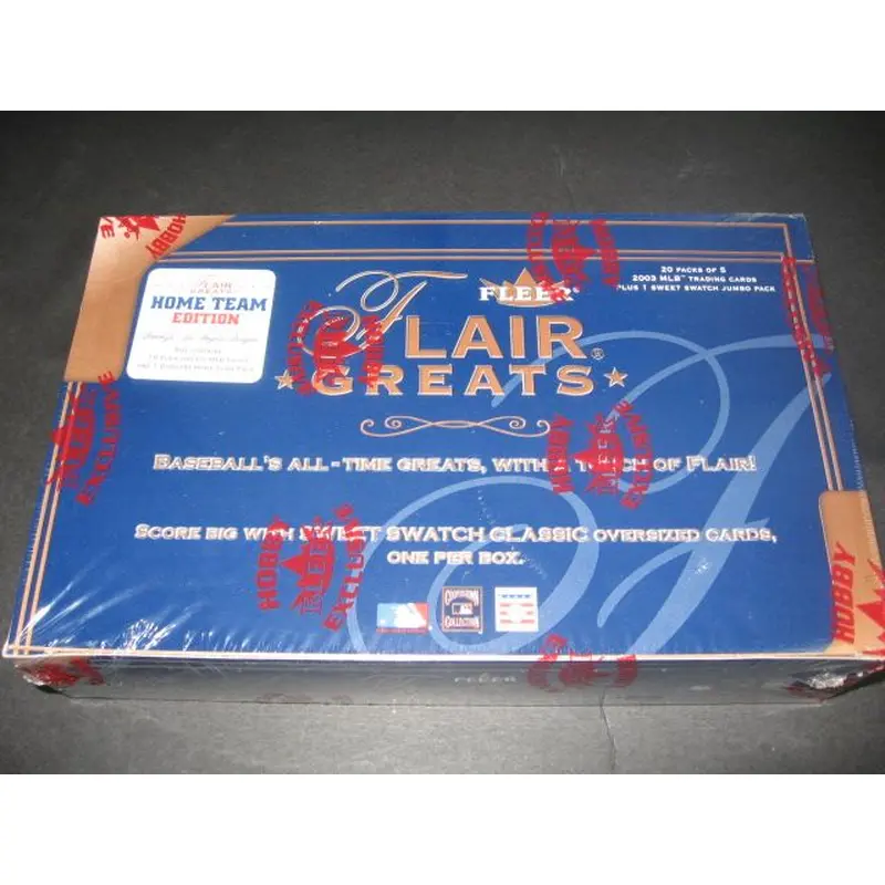 2003 Fleer Flair Greats Baseball Box (Hobby) (Dodgers)