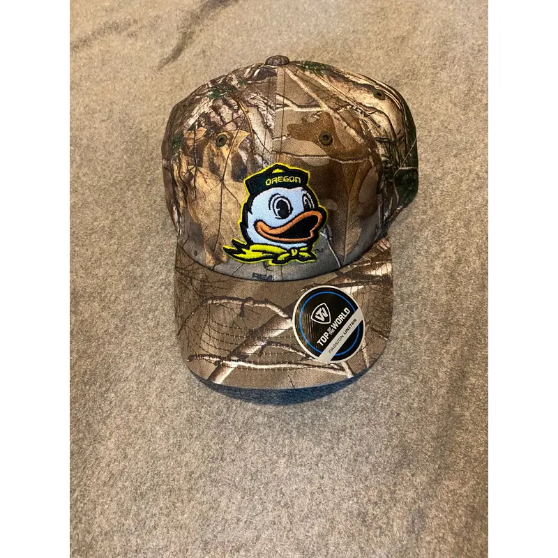 Camo Oregon Ducks Adjustable Logo Hat