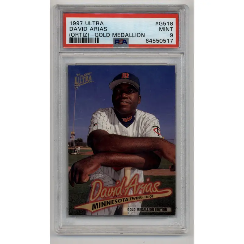 David Arias (Ortiz) 1997 Ultra Gold Medallion #G518 PSA 9 Mint
