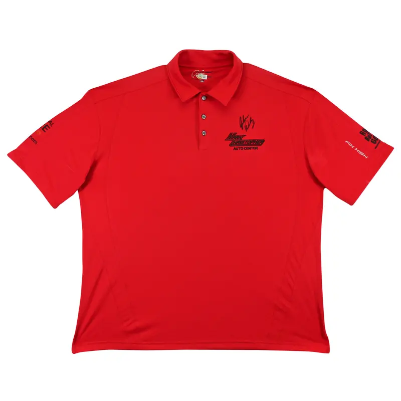 John Daly Authentic Signed Match Worn Red Pin High Polo Shirt BAS #BK84732JD133