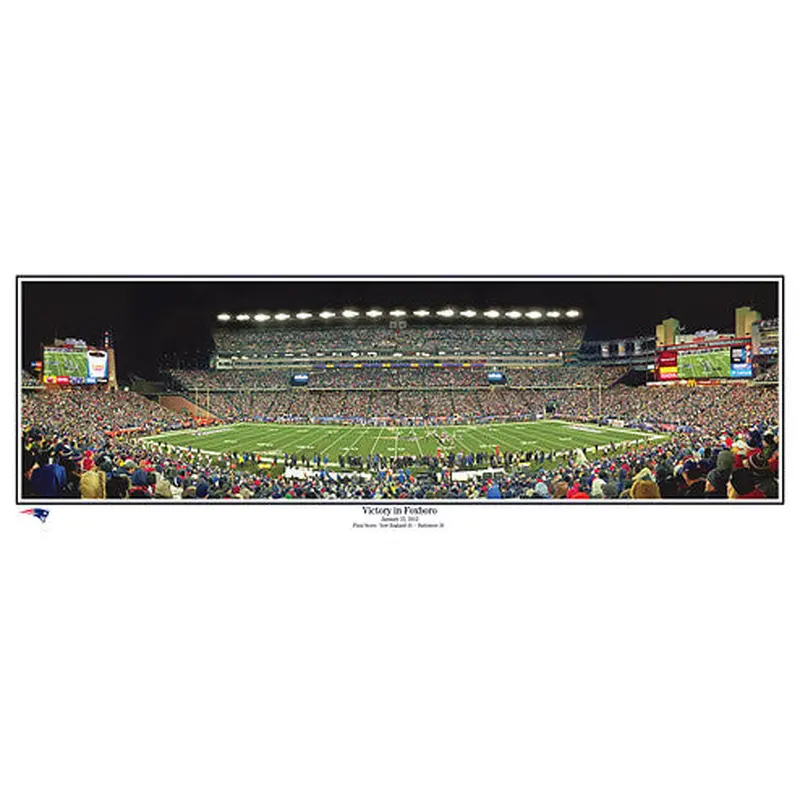 New England Patriots "Victory in Foxboro" (1/22/2012) Panorama - Everlasting Images