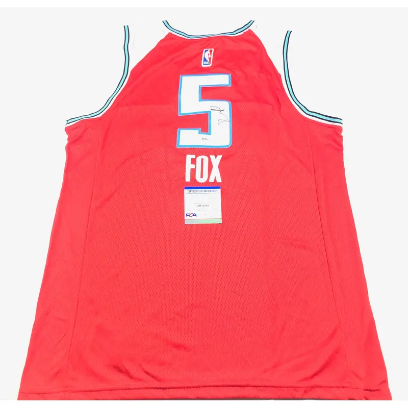 De'Aaron Fox signed jersey PSA/DNA Sacramento Kings Autographed