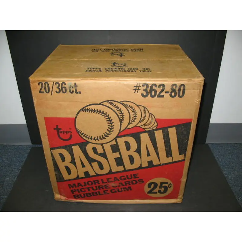 1980 Topps Baseball Unopened Wax Case (20 Box)