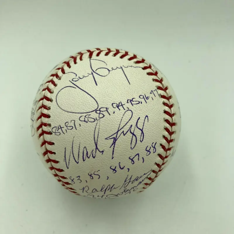Batting Title Champs Signed Baseball 22 Sig Kirby Puckett Stan Musial Steiner