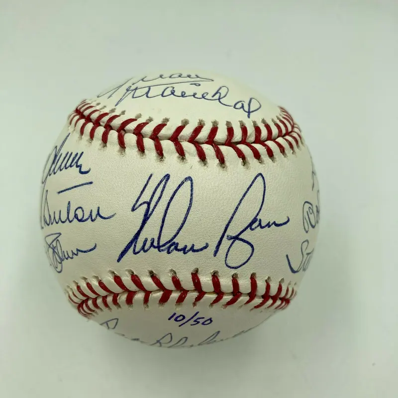 Beautiful Nolan Ryan Tom Seaver Bob Gibson 300 Win Club Signed Baseball JSA COA