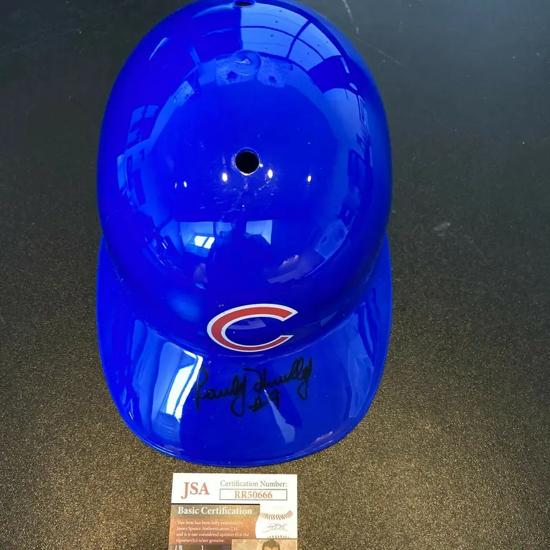 Randy Hundley Signed Full Size Chicago Cubs Baseball Helmet 1969 Cubs JSA COA
