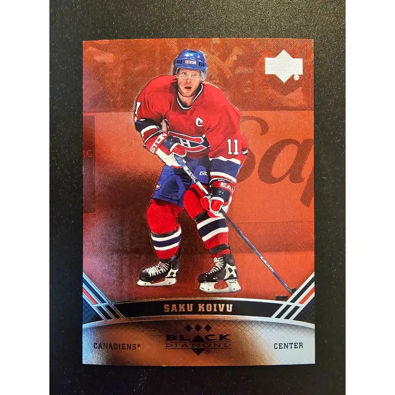 2006-07 Upper Deck Black Diamond - Ruby - Saku Koivu #138 /100