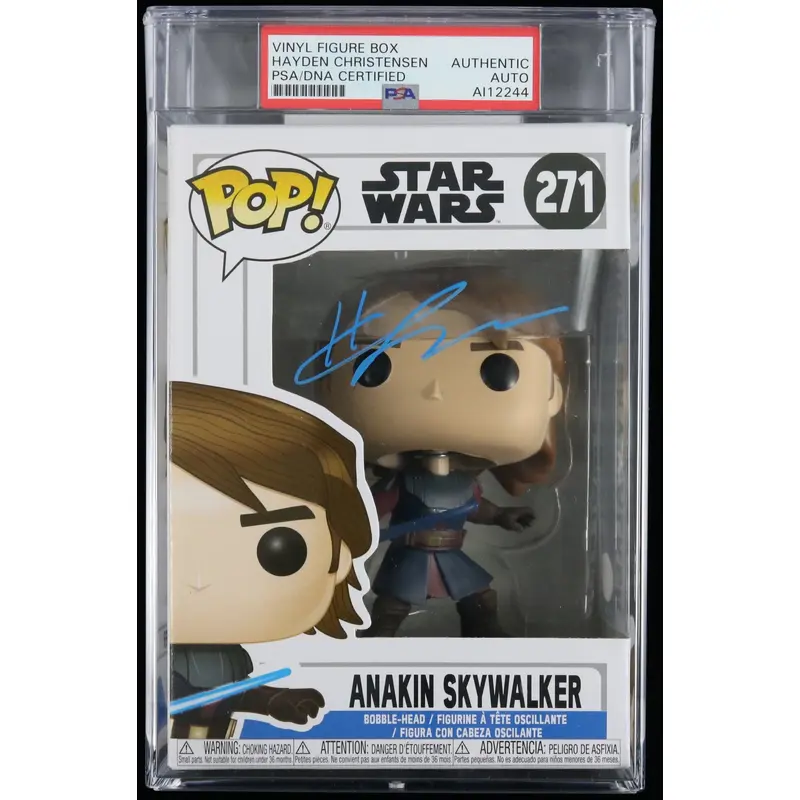 Hayden Christensen Signed Anakin Skywalker Funko Pop PSA/DNA Encap Star Wars