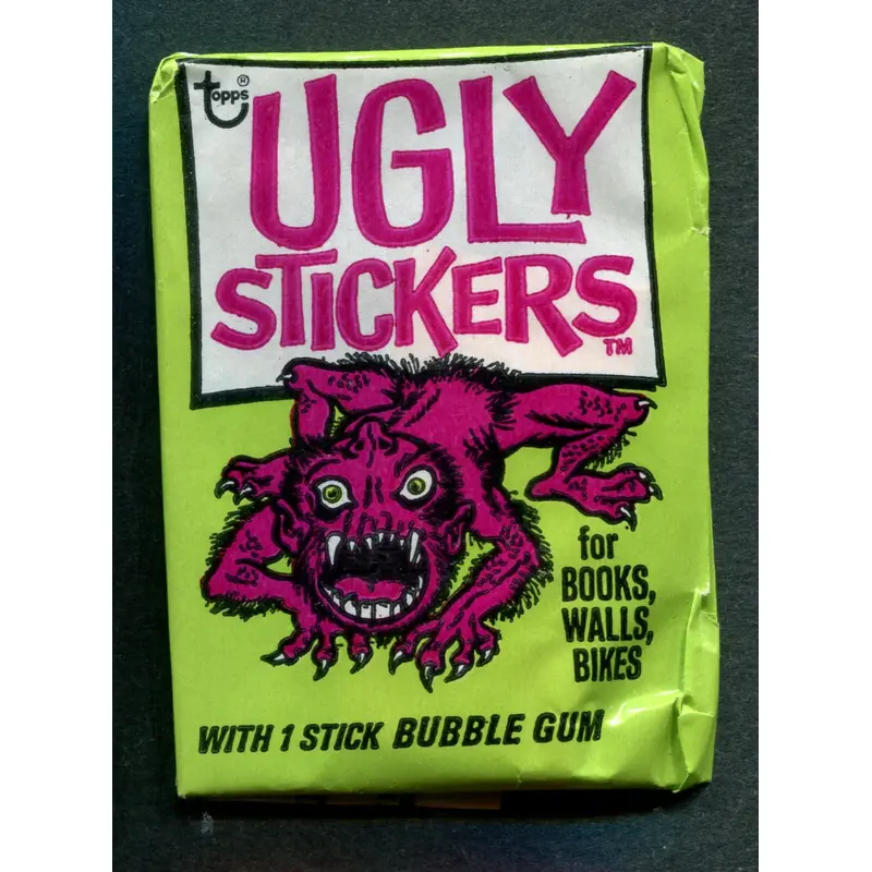 1974 Topps Ugly Stickers Unopened Wax Pack