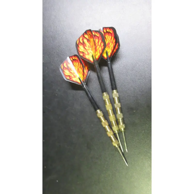 Used Steel Tip Darts Set of 3 -Flames