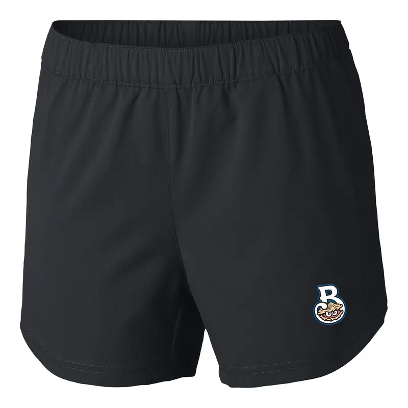Columbia Women's Tamiami Pull On Shorts in black with Shuckers Home Logo