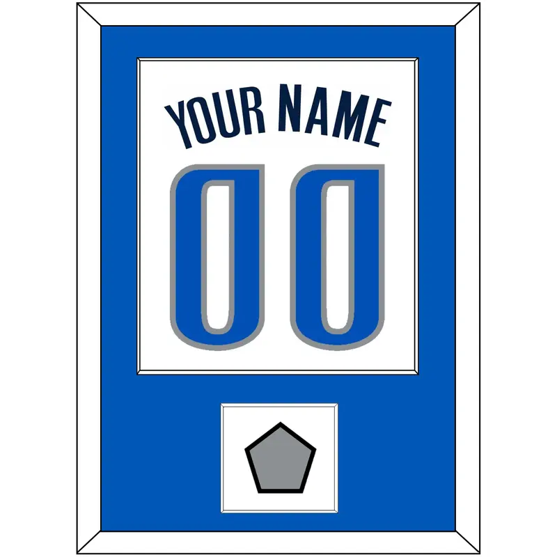 Dallas Name & Number With Finals Patch - Home White (2001-2017) - Single Mat 1