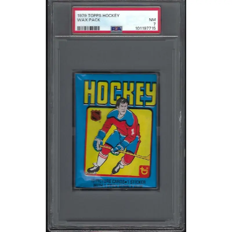 1979 Topps Hockey Unopened Wax Pack PSA 7