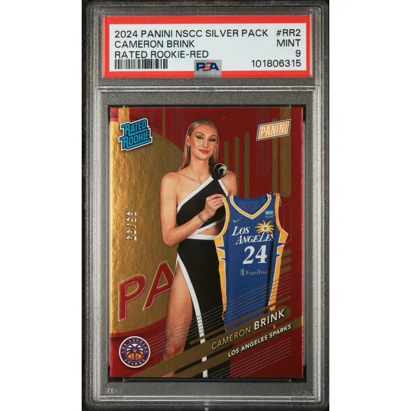 Cameron Brink 2024 Panini National Silver Pack #95/99 PSA 9 Mint