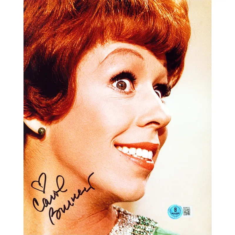 Carol Burnett Authentic Signed 8x10 Vertical Photo Autographed BAS #BQ96515