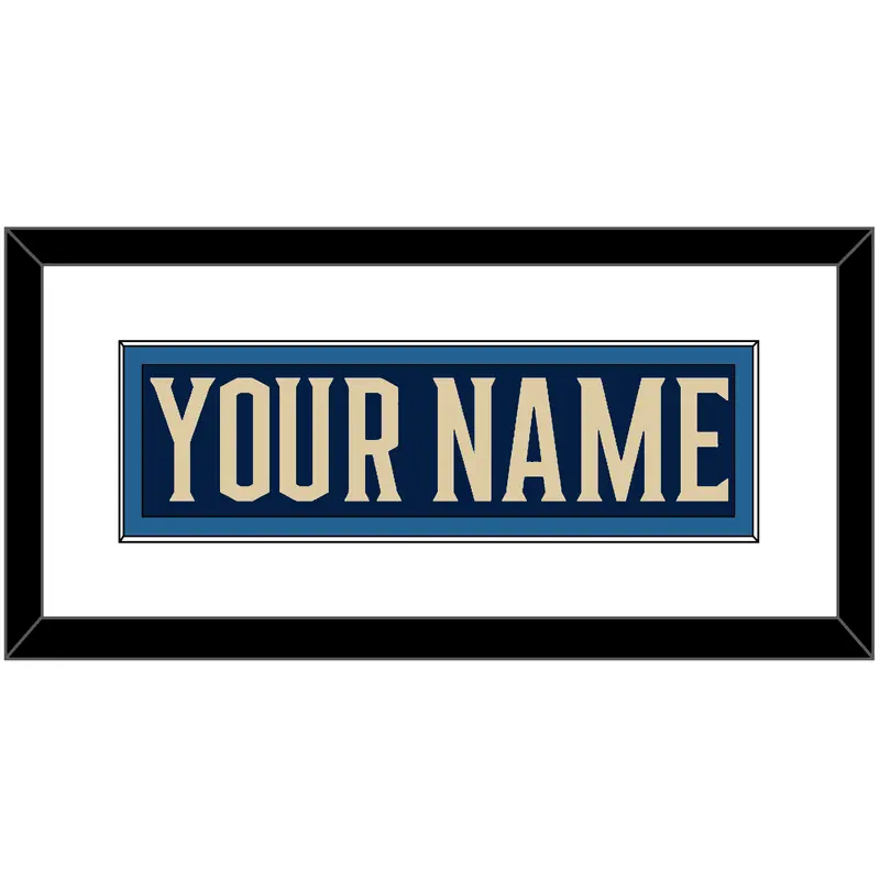 Columbus Nameplate - Alternate Navy Blue - Single Mat 1