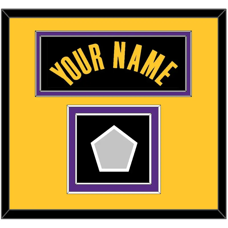 Los Angeles Name & Finals Patch - Black Earned (2020-2021) - Double Mat 3
