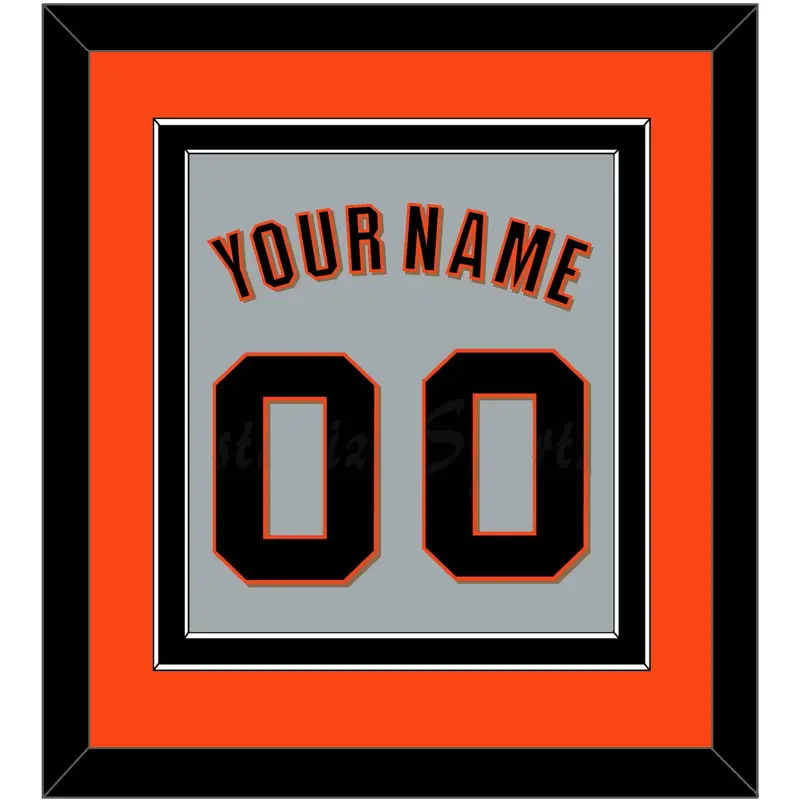 San Francisco Name & Number - Road Gray (2022-2023) - Double Mat 2