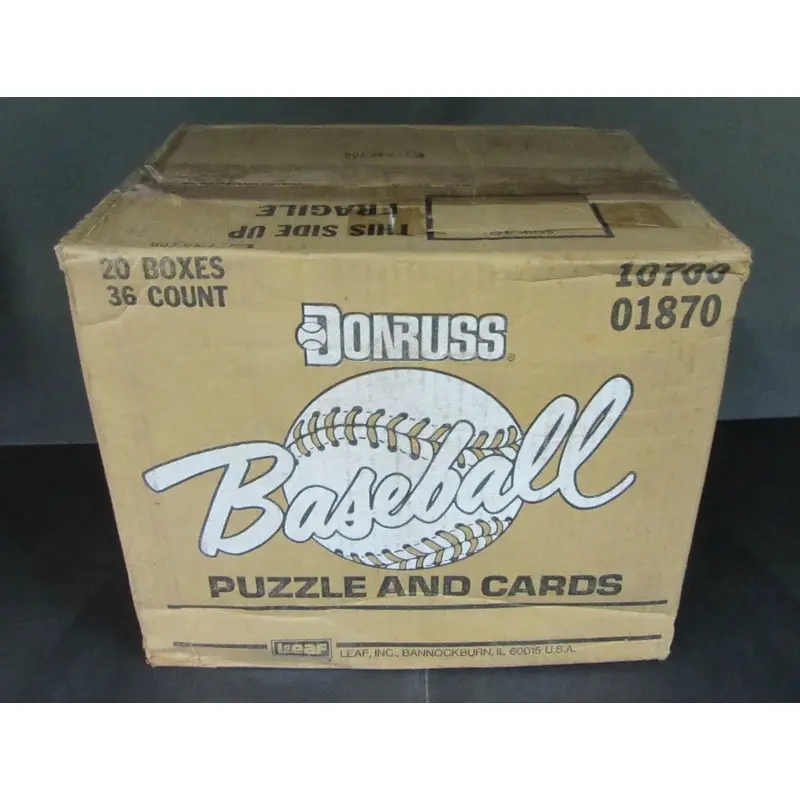 1987 Donruss Baseball Unopened Wax Case (20 Box) (Authenticate)